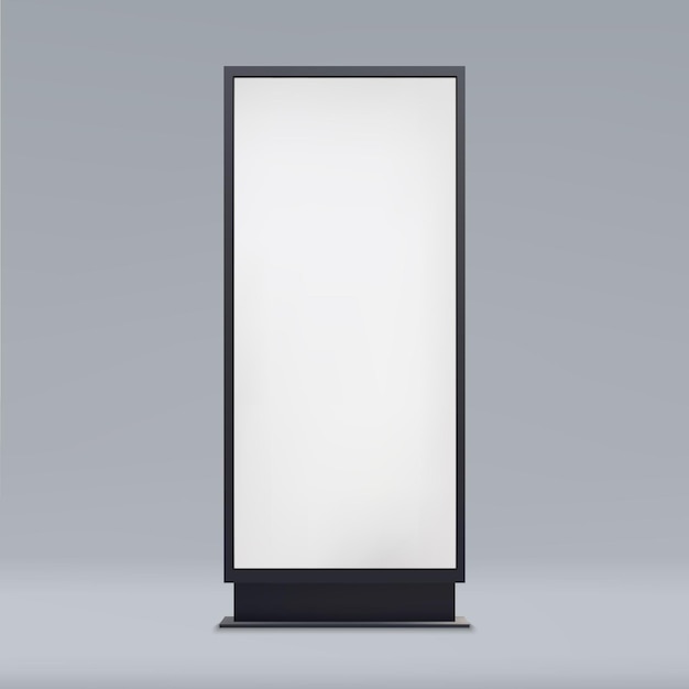 Empty Outdoor Advertising reclamebord mockup