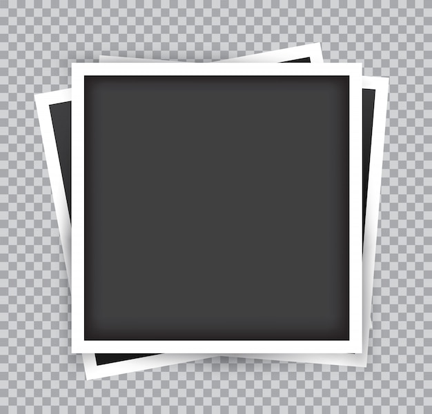 Vector empty photo frame