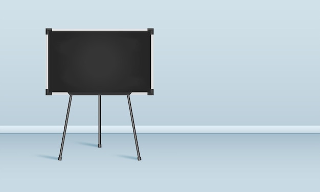 Vector empty projection screen on the wall background