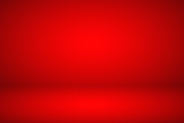 Vector empty red studio abstract background with spotlight effect product showcase backdrop