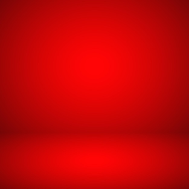 Vector empty red studio abstract background with spotlight effect product showcase backdrop