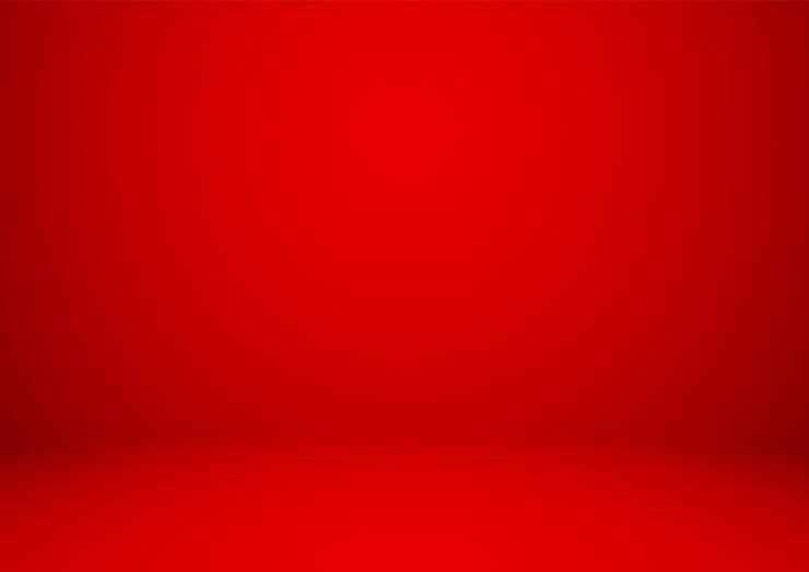 Vector empty red studio room used as background for display your products