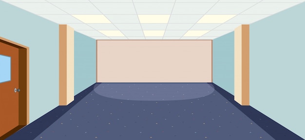 Vector an empty room template