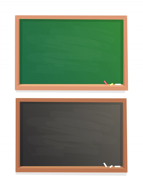 Empty school chalkboard