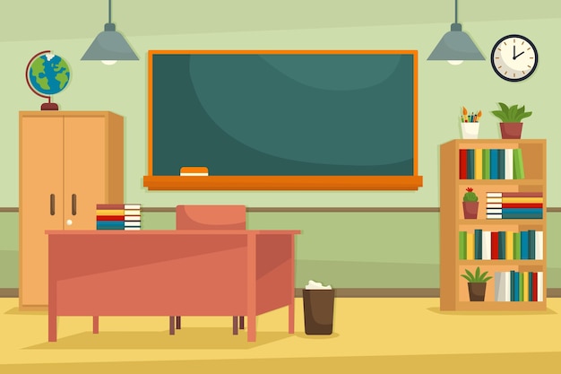 Classroom Background/Animated Cartoon Background Loop/ Virtual Classroom  Background 