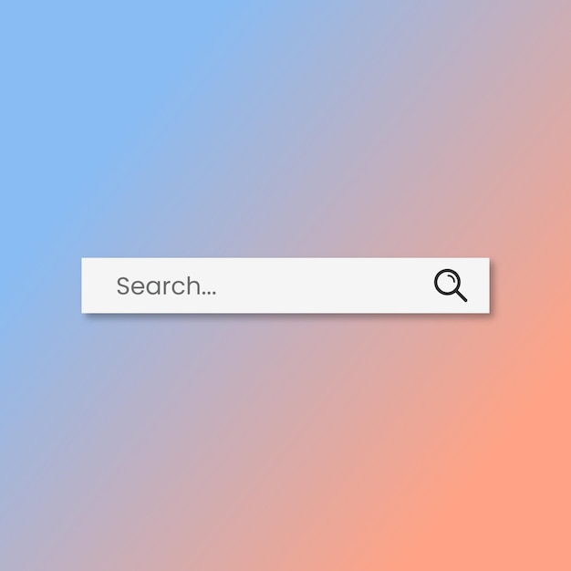 Empty search bar template