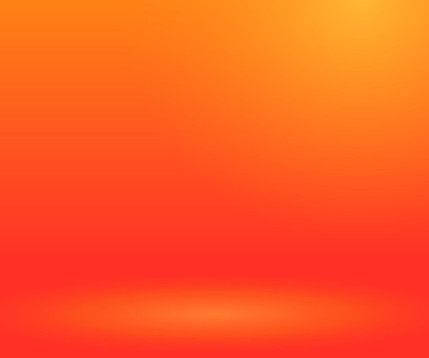 Vector empty smooth orange concrete interior background