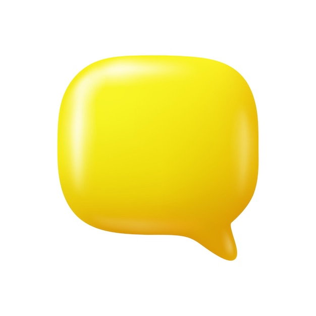 Empty speech bubble d chat box