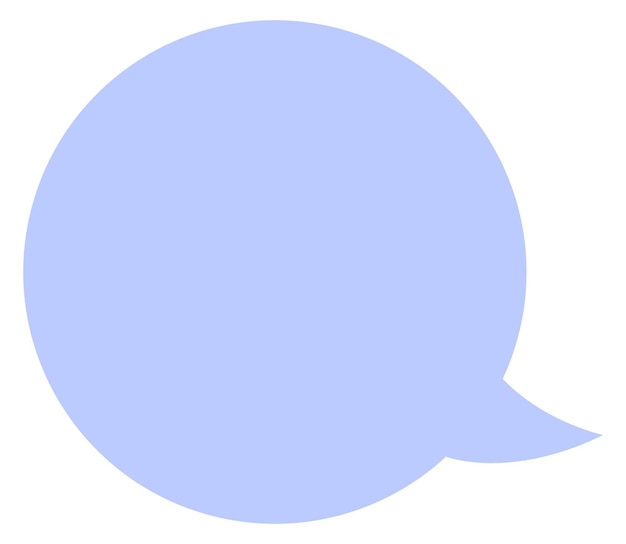 Vector empty speech bubble template comic text balloon