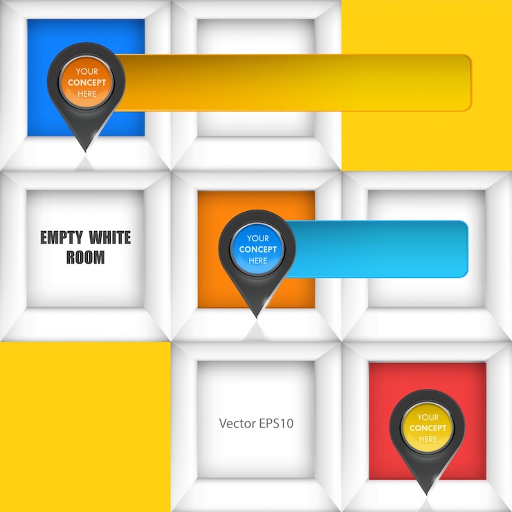 Vector empty squares with pointers inside