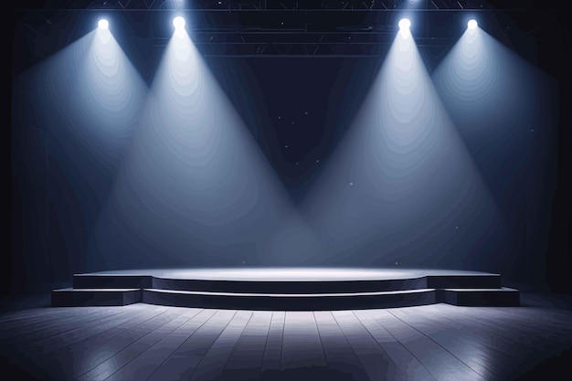 empty stage with light on background 3 d renderingempty stage with light on background 3 d renderi