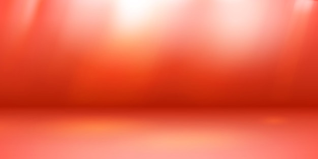 empty studio background with soft lighting in red colors