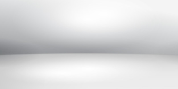 Vector empty studio background with soft lighting in white colors