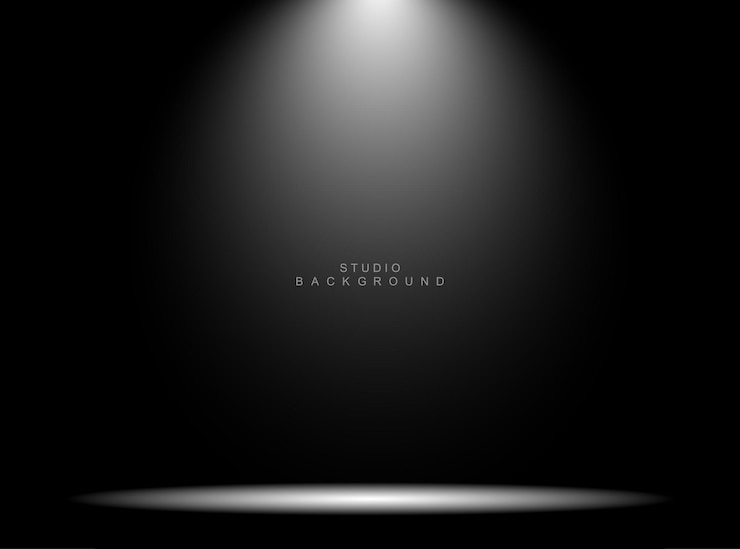 Vector empty studio room background backdrop light interior
