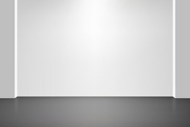 Vector empty studio room background with spotlight