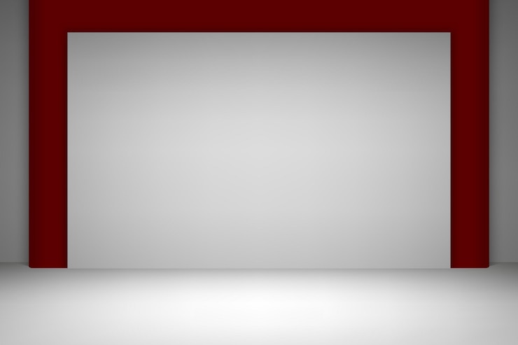Vector empty studio room background with spotlight