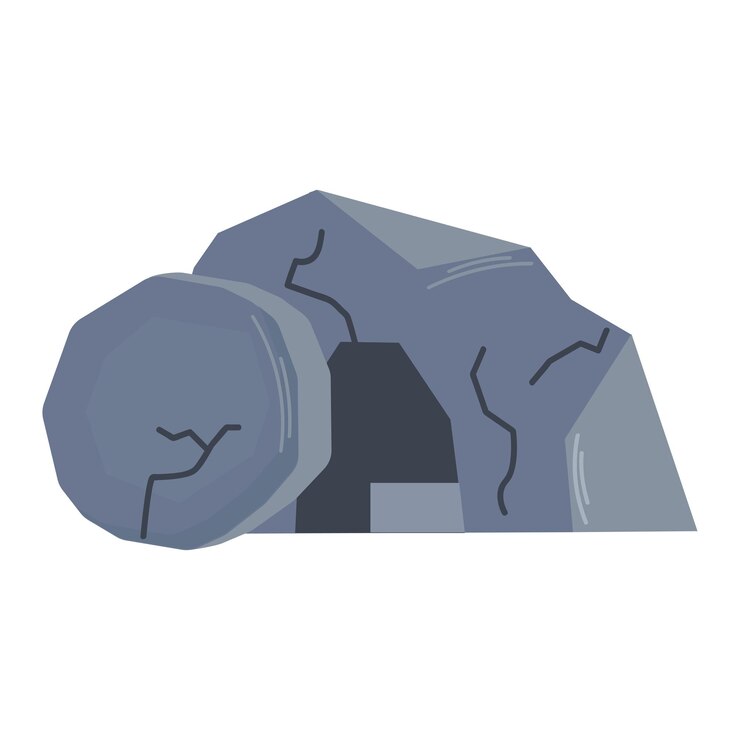 Vector empty tomb icon clipart avatar logtotype isolated vector illustration