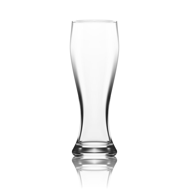 Empty traditional beer glass