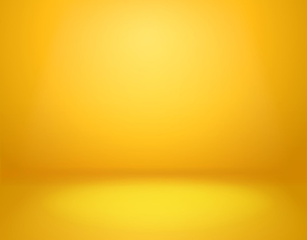 Vector empty vivid yellow studio room