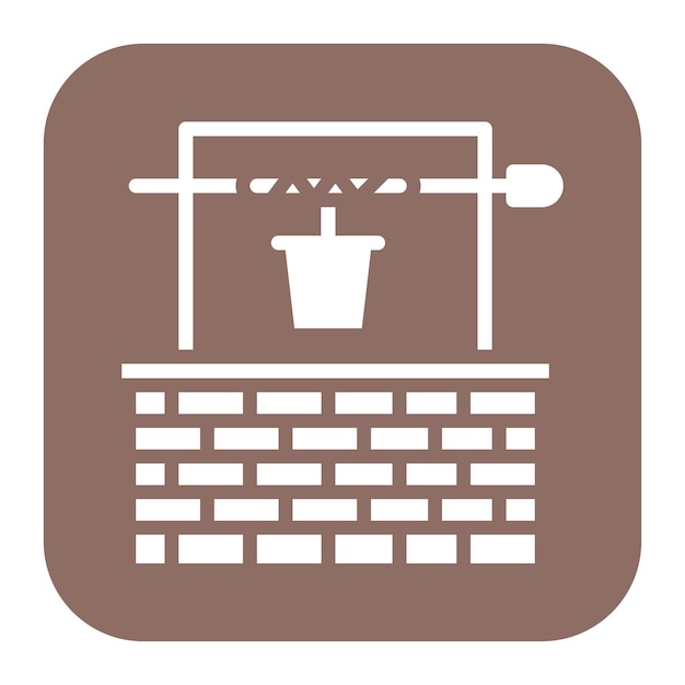 Empty Well icon vector image Can be used for Water Crisis