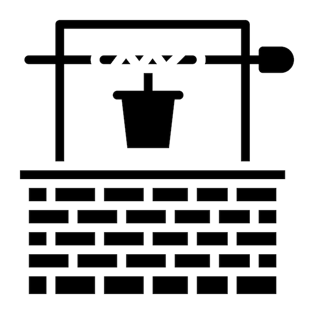 Empty Well icon vector image Can be used for Water Crisis