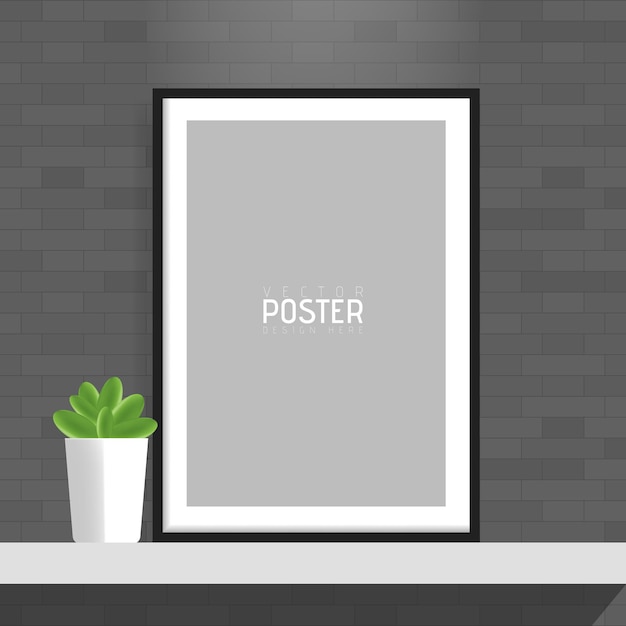 Vector empty white a4 sized vector paper frame mockup. show your flyers, brochures, headlines etc with this highly detailed realistic design template element.