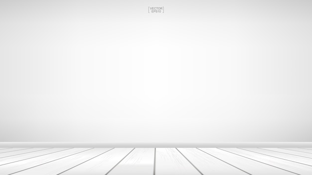 Vector empty wooden room space background