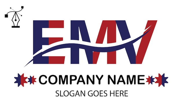 Vector emv letter logo