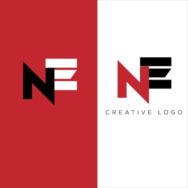 EN initial letter logo design