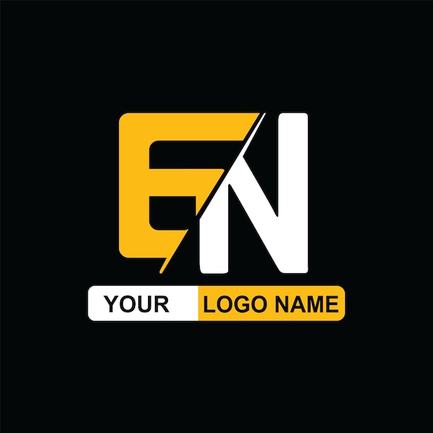 EN logo design vector