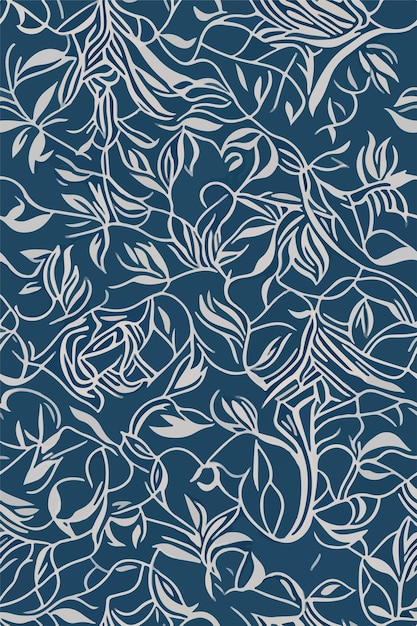 Enchanted Floral Elegance Seamless Victorian Pattern