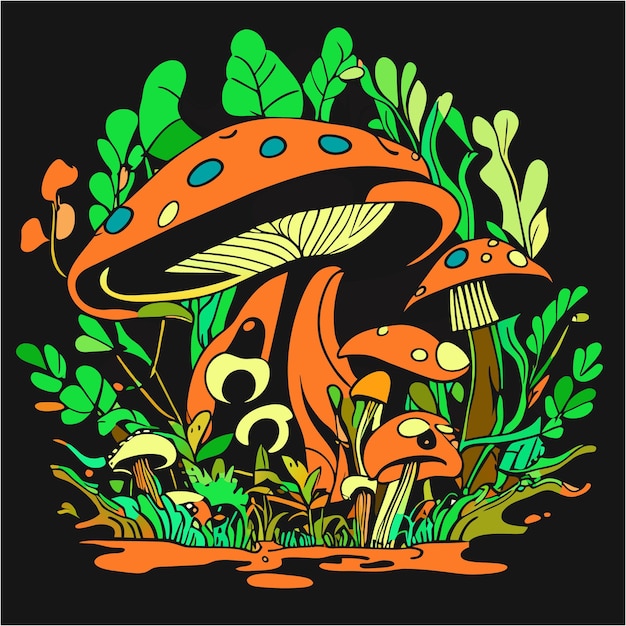 Premium Vector | Enchanted forest threads