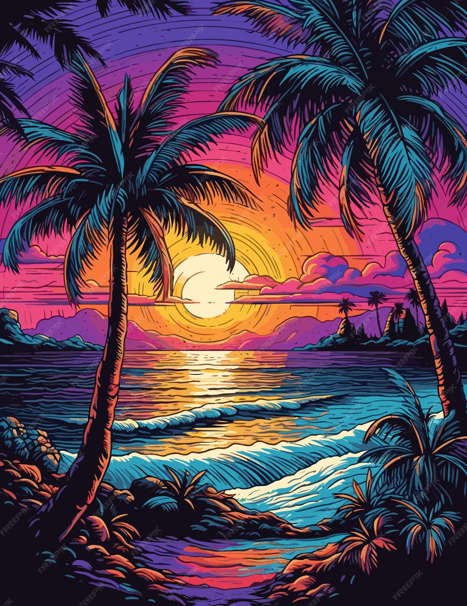 Premium Vector  Enchanting nature's canvas a journey through the heart 