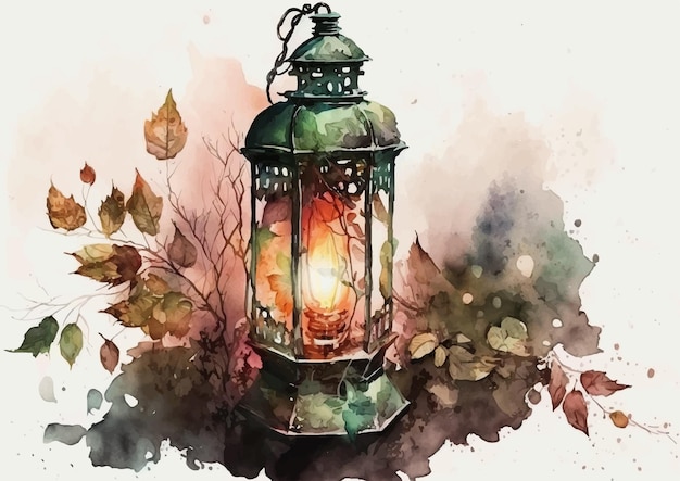 Enchanting Watercolor Lanterns Design