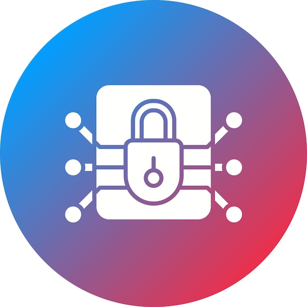 Encrypted Data icon vector image Can be used for GDPR