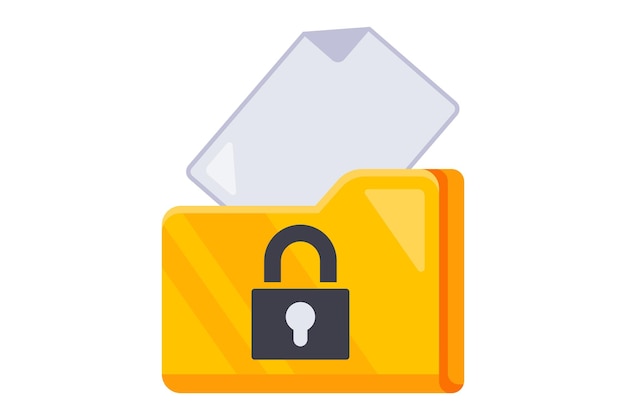 Encrypted files on the computer closed data