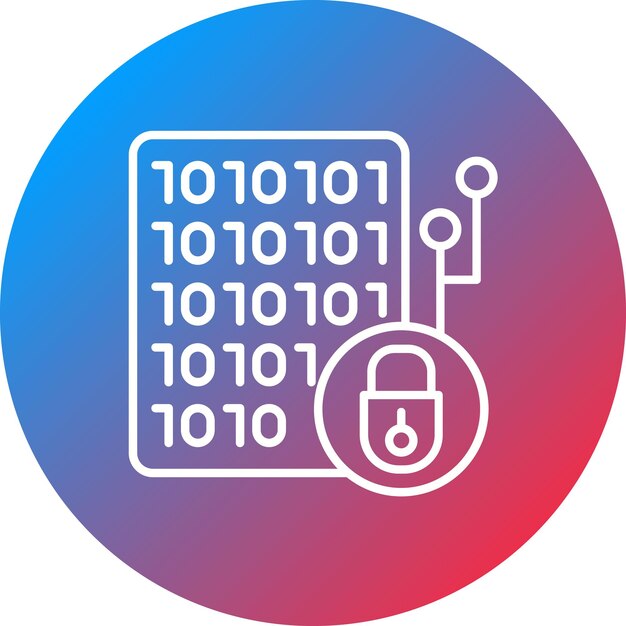 Vector encryption icon vector image can be used for cryptocurrency