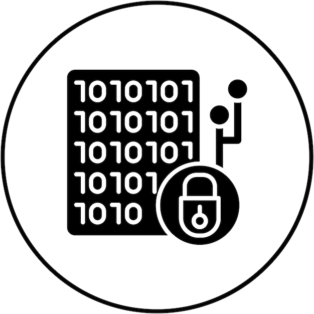 暗号化アイコンのベクトル画像は暗号通貨に使用できます
