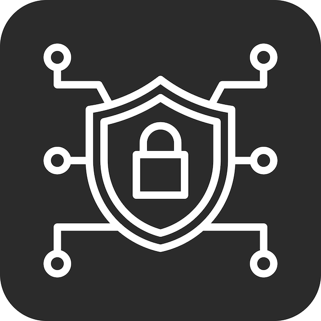 暗号化ベクトルアイコン イラスト サイバーセキュリティアイコンセット