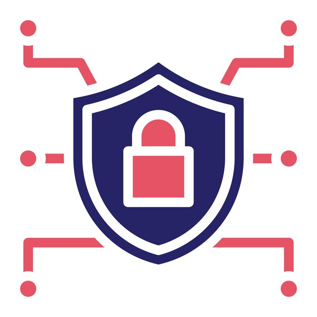 Vector encryption vector icon illustration of cyber security iconset