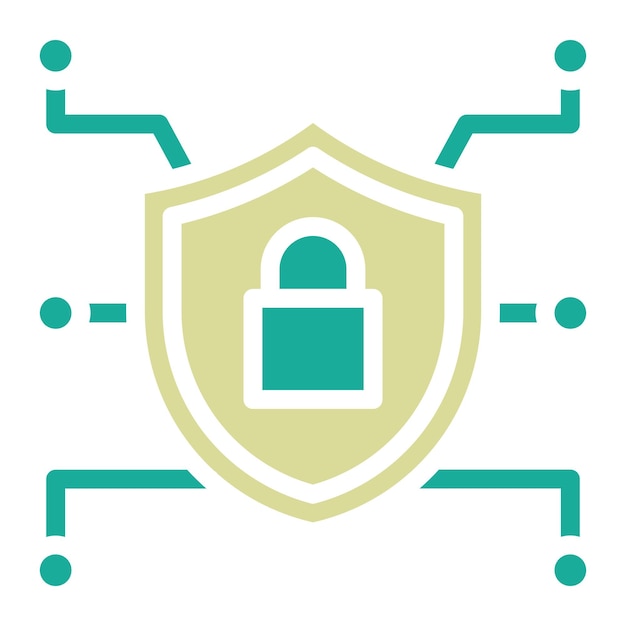 Vector encryption vector icon illustration of cyber security iconset