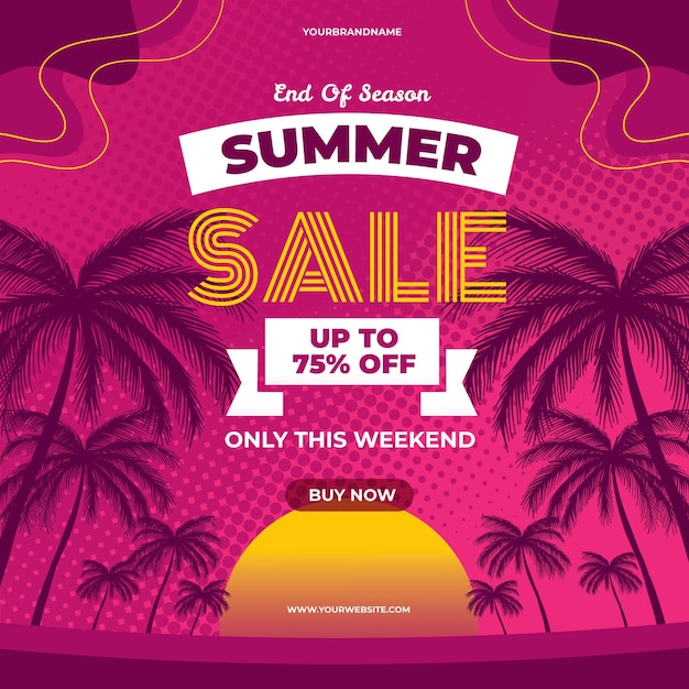 Vector end of season summer sale