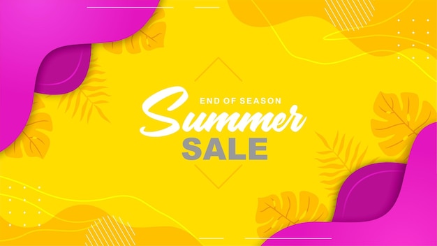 End of season summer sale