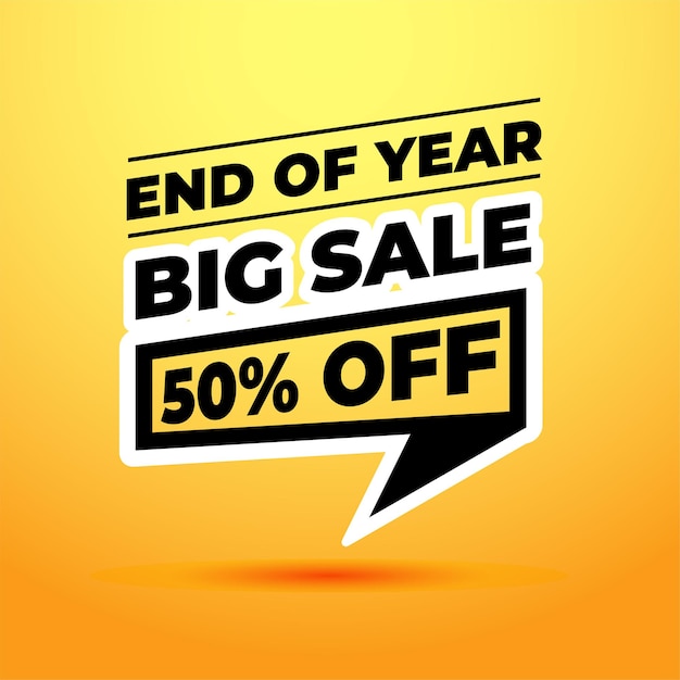 End of year big sale