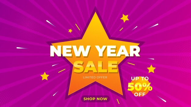 End Year Sale Background Template