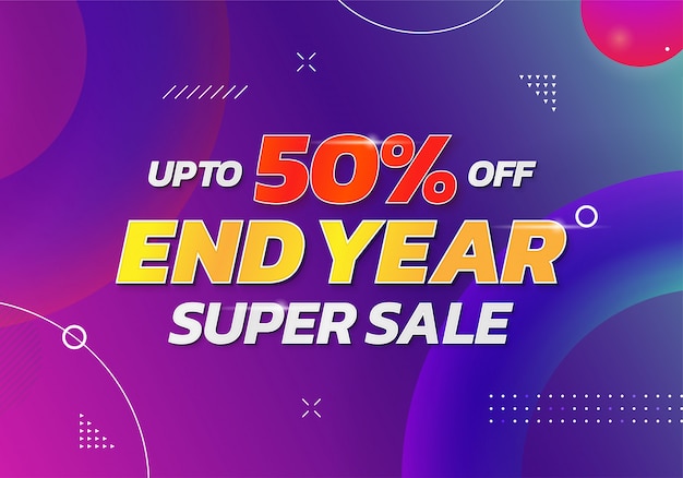 End year super sale banner