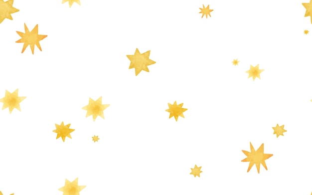 Endless pattern with golden stars cute childish wallpaper