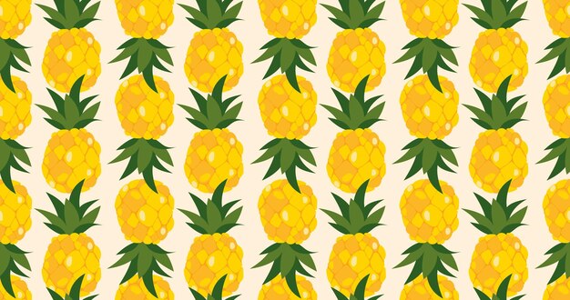 endless pattern with pineapples