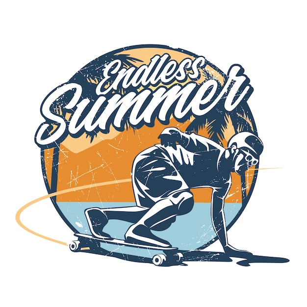 Endless summer long board skate