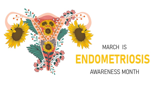 Endometriose bewustzijn maand banner